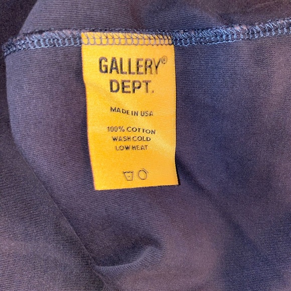 NWT Gallery dept oversized rare to find BROWN tee distressed made in USA ZIP T❤️ - Picture 7 of 17